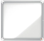 Nobo Schaukasten f&uuml;r den Innenbereich 6x A4 Sicherheitsglas silber, 74.5x69x4 cm
