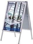 Franken Kundenstopper &raquo;BSA0&laquo; A0 grau, 89x144x98 cm