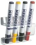 Franken Stiftehalter f&uuml;r magnethaftende Tafeln &raquo;Z1981&laquo; transparent, 12x9.5x4.5 cm