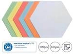 Franken 300er-Pack selbstklebende Moderationskarten &raquo;Wabe&laquo; 19 x 16,5 cm gr&uuml;n,