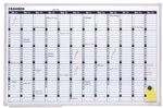 Franken Planungstafel &raquo;Jahreskalender X-tra! Line VO-12&laquo; grau