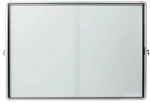 Nobo Schaukasten &raquo;1902571&laquo; 18x A4 silber, 141.5x99.5x6 cm