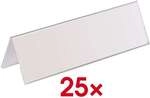 Durable Tischaufsteller 10,5 x 29,7 cm transparent, 29.7x10.5 cm