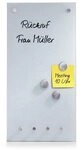 Zeller Glas-Magnettafel 20,0 x 40,0 cm wei&szlig; wei&szlig;