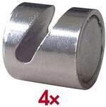 Franken 4er-Pack Magnethaken &raquo;HMN16&laquo;, Haftkraft 10,5 kg silber