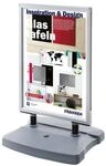 Franken Kundenstopper A1 mit Tank &raquo;BS1304&laquo; grau, 67x112.3x59 cm