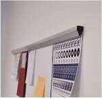 Franken Papierklemmschiene &raquo;PKS100&laquo; 100 cm grau, 0.4 cm