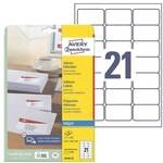 Avery Zweckform Adress-Etiketten &raquo;J8160-25&laquo; permanent wei&szlig; 525 St&uuml;ck wei&szlig;