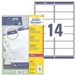 Avery Zweckform 3500er-Pack Adress-Etiketten mit ultragrip &raquo;L7163-250&laquo; wei&szlig;