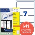 Avery Zweckform L4760-100 Ordneretiketten 38 x 192 mm - 700 St&uuml;ck permanent haftend