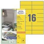 Avery Zweckform 1600er-Pack Farbige Etiketten gelb