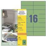 Avery Zweckform 1600er-Pack Farbige Etiketten gr&uuml;n