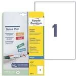 Avery Zweckform Magnet-Schilder &raquo;J8867-5&laquo; silber, 21x29.7 cm