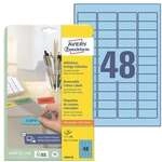 Avery Zweckform Wiederabl&ouml;sbare Farbige Etiketten 45.7x21.2 mm 960 St&uuml;ck blau