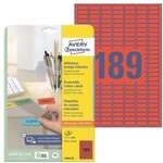 Avery Zweckform 3780er-Pack Farbige Etiketten rot