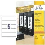 Avery Zweckform 125er-Pack Ordner-R&uuml;ckenschilder zum Einstecken &raquo;C32267-25&laquo; wei&szlig;,
