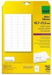 Sigel Adress-Etiketten wei&szlig; 45,7 x 21,2 mm 1200 St&uuml;ck wei&szlig;