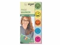 Haftmarker »Design Smile« HN502 50 x 20 mm mehrfarbig, Sigel, 5x2 cm