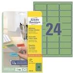 Avery Zweckform Wiederabl&ouml;sbare Farbige Etiketten 63.5 x 33.9 mm 480 St&uuml;ck gr&uuml;n