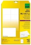 Sigel Adress-Etiketten wei&szlig; 99,1 x 67,7 mm 200 St&uuml;ck wei&szlig;