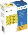 Herma Nummernetiketten &raquo;Zahlen dreifach&laquo; 22 x 10 mm 3x 1000 St&uuml;ck gelb