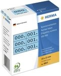 Herma Nummernetiketten &raquo;Zahlen dreifach&laquo; 22 x 10 mm 3x 1000 St&uuml;ck blau