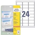 Avery Zweckform Tiefk&uuml;hl-Etiketten 63,5 x 33,9 mm 600 St&uuml;ck &raquo;L7970-25&laquo; wei&szlig;
