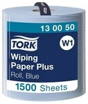 Tork Putztuchrolle &raquo;Premium&laquo; W1 2-lagig 1500 Bl&auml;tter blau, 36.9 cm