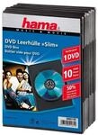 Hama DVD/Blu-ray-Leerh&uuml;llen &raquo;Slim&laquo; - 10 St&uuml;ck schwarz, 13.5x19x0.7 cm