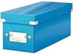 Leitz CD/DVD-Ablagebox WOW 6041 „Click & Store“ blau, 14.3x13.6x35.2 cm