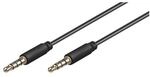 goobay Audio-Verbindungskabel 3,5 mm schwarz