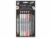 5+1-Sets COPIC® Ciao Layoutmarker - Pastell, COPIC® Ciao