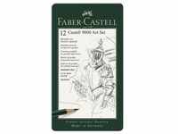 12er-Set Bleistifte »Castell 9000 Art Set« grün, Faber-Castell