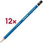 Staedtler 12x Bleistifte &raquo;Mars Lumograph 100&laquo; HB blau