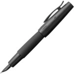 Faber-Castell Patronenf&uuml;ller &raquo;e-motion pure Black&laquo; schwarz matt M (mittel) schwarz