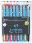 Schneider 8er-Pack Kugelschreiber &raquo;Slider XB&laquo; 151298 schwarz