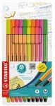 Stabilo Fineliner-Set &raquo;point 88 neon&laquo; und &raquo;Pen 68&laquo; gr&uuml;n