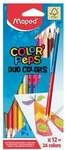 Maped 12er-Pack Buntstifte mit 2 Spitzen &raquo;Color'Peps Duo&laquo; braun