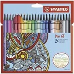Stabilo 24er-Pack Faserschreiber &raquo;Pen 68&laquo; rosa