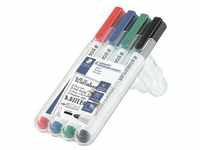 4er-Pack Whiteboard-Marker »Lumocolor compact« 4 Farben schwarz, Staedtler