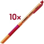 Stabilo 10er-Pack Gelschreiber &raquo;pointVisco&laquo; 0,5 mm rot