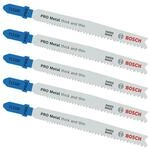 BOSCH Stichs&auml;gebl&auml;tter &raquo;PRO T123XF&laquo; 5 St&uuml;ck grau