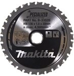 makita Kreiss&auml;geblatt &raquo;B-33526 SPECIALIZED&laquo; 136,0 mm 30 Z&auml;hne silber