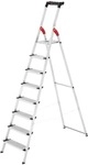 Hailo Alu-Stehleiter &raquo;L80 ComfortLine&laquo; 8 Stufen silber