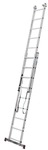 Krause Vielzweckleiter &raquo;CORDA&laquo; 3x 9 Sprossen silber, 255 cm