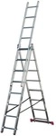 Krause Vielzweckleiter &raquo;CORDA&laquo; 3x 8 Sprossen treppenf&auml;hig silber, 225 cm