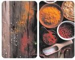 Wenko 2er-Set Herdabdeckplatte Universal &raquo;Gew&uuml;rze&laquo;, 30x52 cm