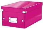 Leitz Aufbewahrungsbox f&uuml;r DVD &raquo;Click & Store 6042&laquo; pink, 20.6x14.7x35.2 cm