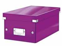 Aufbewahrungsbox für DVD »Click & Store 6042« violett, Leitz, 20.6x14.7x35.2 cm