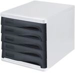 helit Schubladenbox &raquo;the wave&laquo; schwarz schwarz, 23.5x3.5x31.5 cm